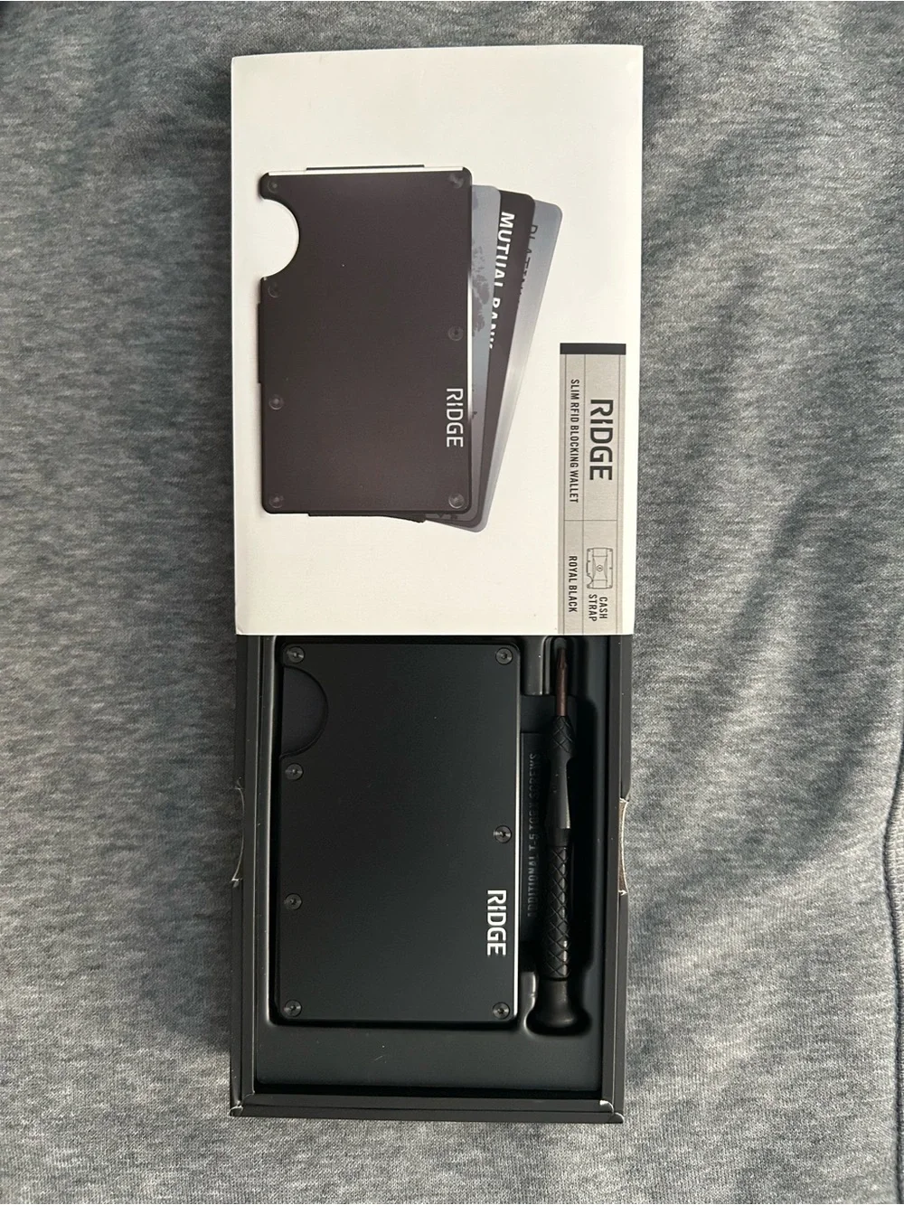 Ridge Slim RFID Blocking Card Holder Wallet & Money Clip